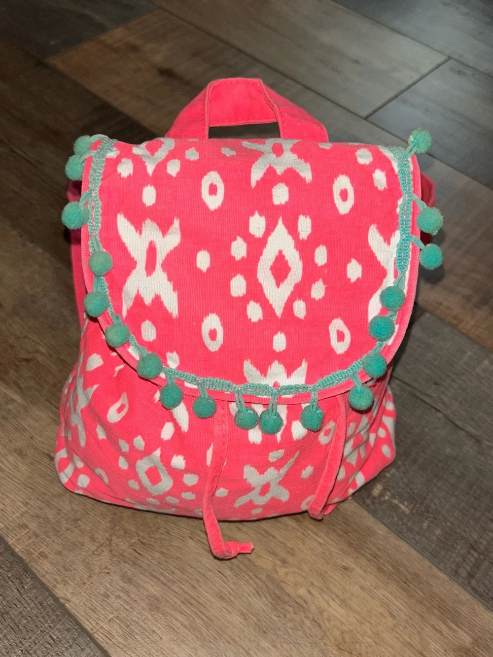 Target Brand Mini Patterned Fun Color Canvas Backpack Bright Adj Straps